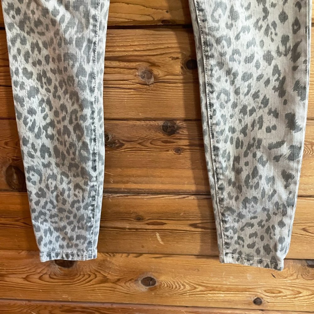 Current/Elliott The Stiletto in Grey Leopard Sz 24 - Picture 7 of 10